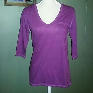 💥SALE💥PINK vs 💕 3/4 Sleeve Purple Tee